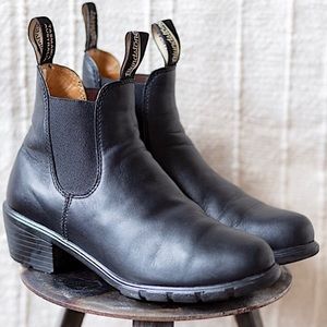 Blundstone Heeled Chelsea Boot Black